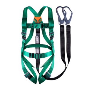 Belted Double Leg Lanyard With Scaffolding Hooks