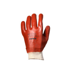 Medium Weight Knit Wrist PVC Glove - Smooth Palm