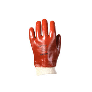 SABS Chemical/Acid Knit Wrist PVC Glove - Smooth Palm