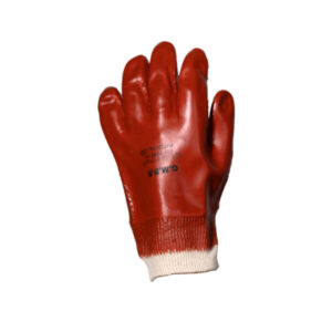 Heavy Weight Knit Wrist PVC Glove- Rough Palm