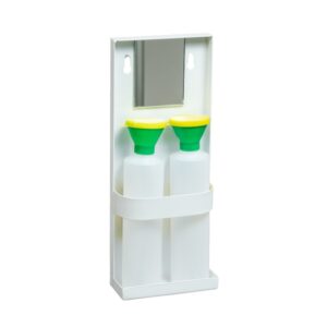 Basic First Aid Eye Wash Kit Wall Mountable 2 Bottles