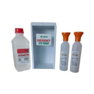 Double Bottle Eyewash With Saline Solution and Case